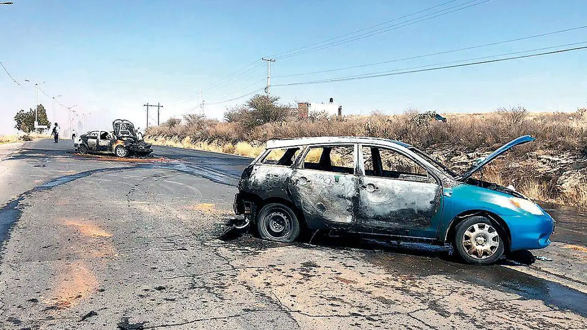 Bloqueos carreteros en Zacatecas